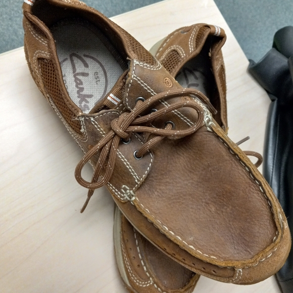 Clarks Armada English Men’s Leather Brown 8M Business Casual Shoes Professional - Picture 11 of 14